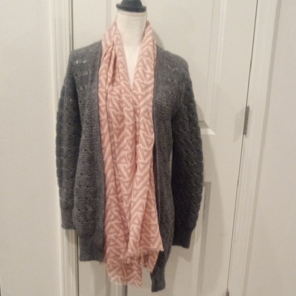 Aldo Pink Geometric Scarf